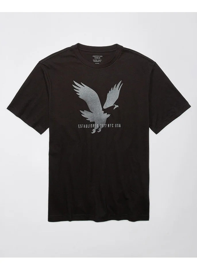 American Eagle Logo Graphic Crew Neck T-Shirt