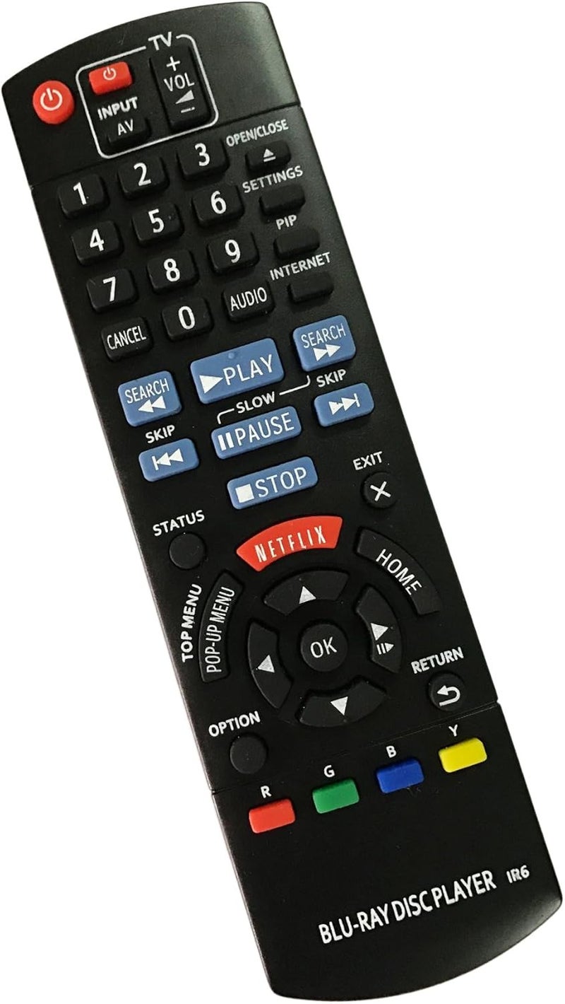 BOMAZ Replacement Remote Control for Panasonic DMP-BDT230 DMP-BD903 DMP-BD79 Blu-Ray Disc Player - Image 1