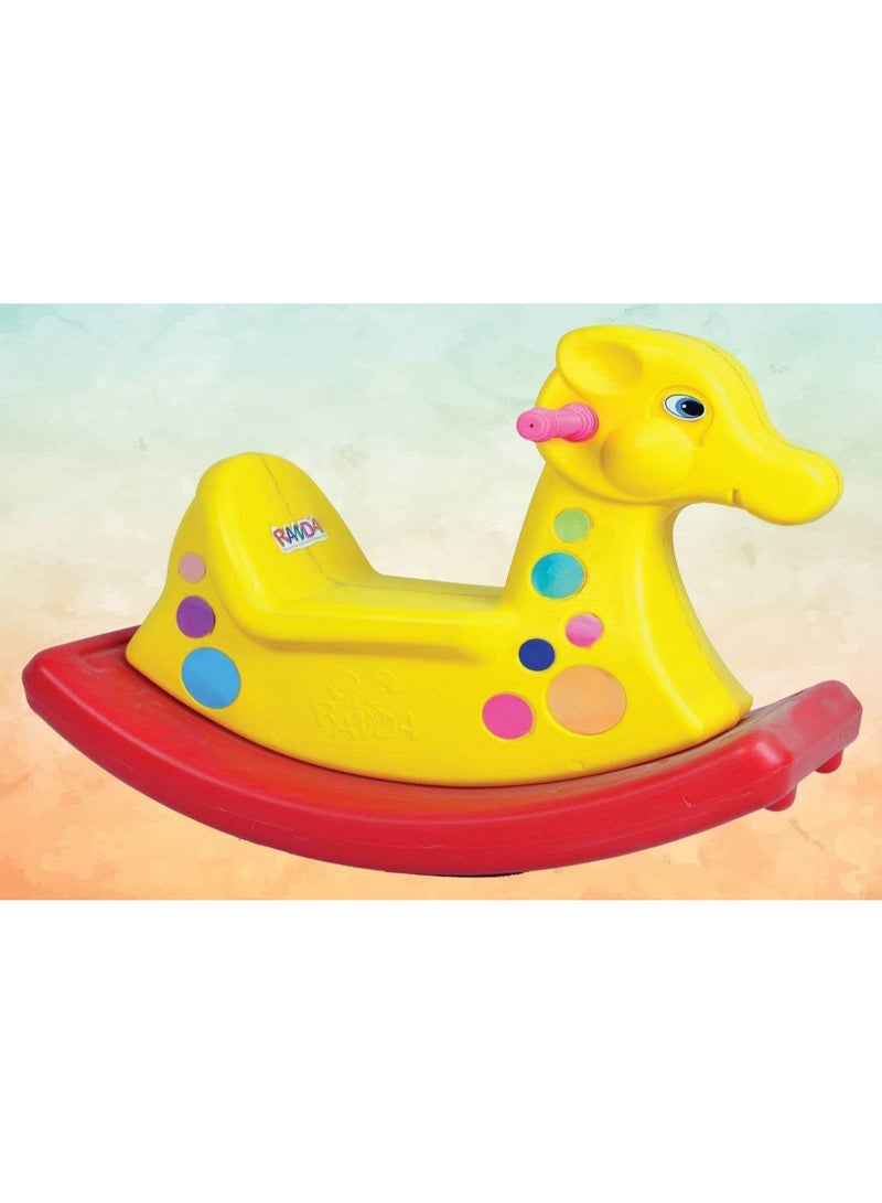 Horse -Shaped Kids Swing For Ages 1–5 Years – Durable Reinforced Plastic Outdoor Toy - Image 1