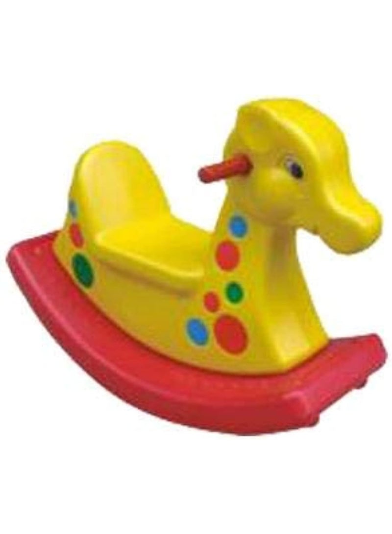 Horse -Shaped Kids Swing For Ages 1–5 Years – Durable Reinforced Plastic Outdoor Toy - Image 2