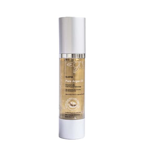 iluvia Pure Argan Oil 50ml – Natural Argan Oil for Hair Care, Skin Moisturizing, Scalp Nourishment | No Color, No Additives, No Carrier Oils, No Fillers | Good for Daily Use - Image 1