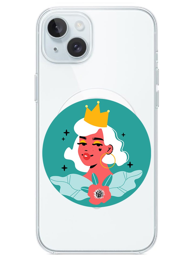 Theodor Magnetic Case for iPhone 15 6.1-inch Compatible with MagSafe Wireless Charging, Shockproof Phone Bumper Cover Women - Image 1