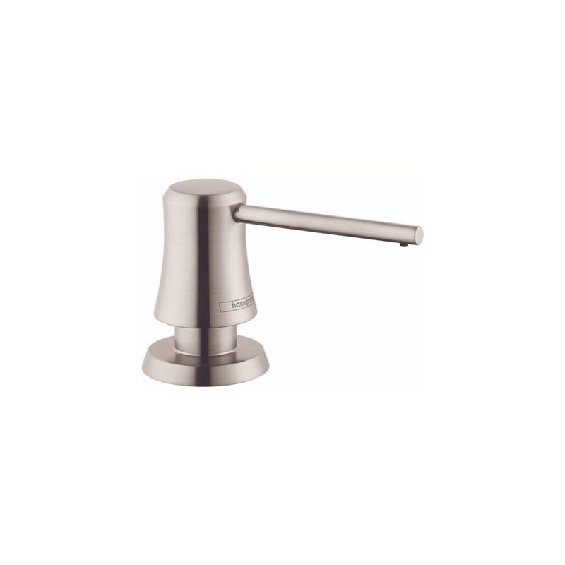 hansgrohe 4796800 Joleena Soap Dispenser in Steel Optic 3Inches Tall - Image 2