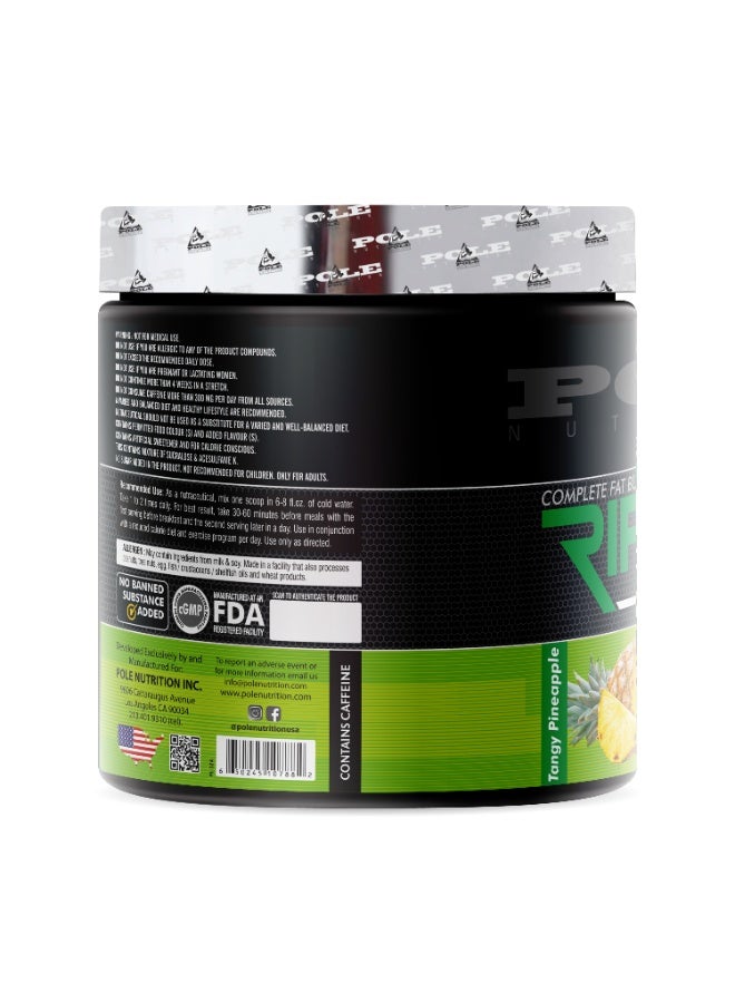 POLE NUTRITION Ripper Fat Burner, 50 Servings - Energy & Focus Pre-Workout Supplement (Tangy Pineapple) - Image 2