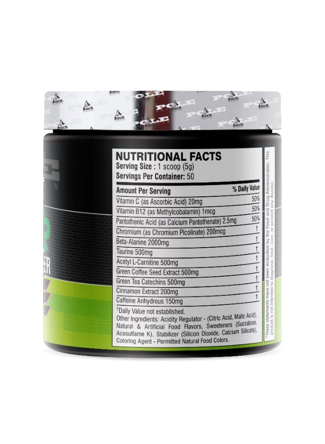 POLE NUTRITION Ripper Fat Burner, 50 Servings - Energy & Focus Pre-Workout Supplement (Tangy Pineapple) - Image 3