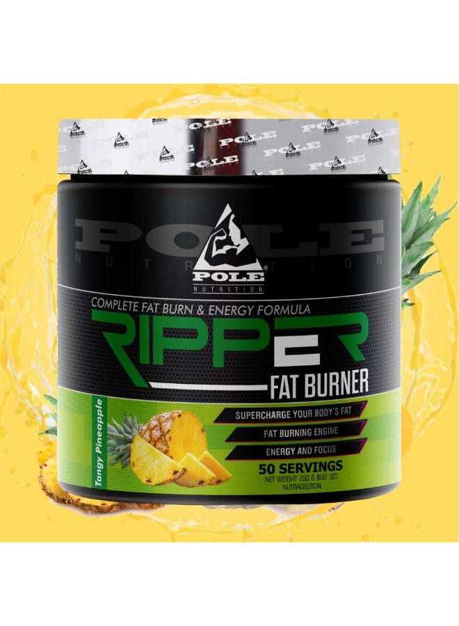 POLE NUTRITION Ripper Fat Burner, 50 Servings - Energy & Focus Pre-Workout Supplement (Tangy Pineapple) - Image 5