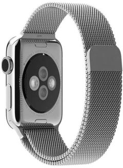 OR For Smart Watch 42mm - Magnetic Milanese Loop Stainless Steel Band for Smart iwatch 42mm - Silver 