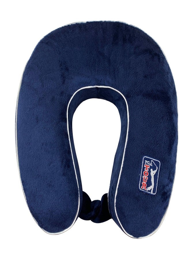 Wolf Essentials Adult Soft Memory Foam 11 x 11.5-inch Travel Neck Pillow, Compact, Perfect for Plane or Car, Navy