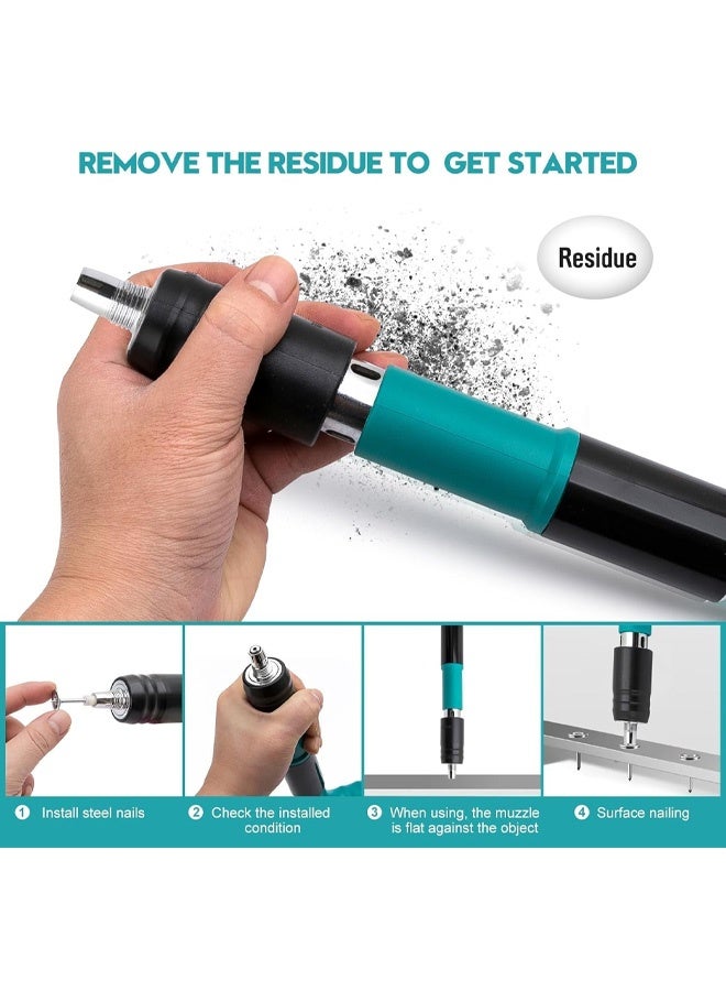 مسدسات أظافر منزلية محمولة، أدوات تثبيت، مسدسات أظافر للاستخدام على الخرسانة والصلب، مسدسات أظافر هوائية لثقب وتثبيت الصلب. - Image 4