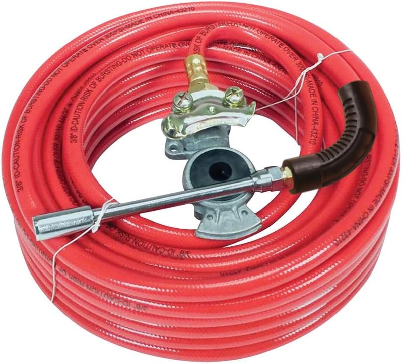Amflo 574-50GH Heavy Duty Truck Inflator Kit with 3/8'' x 50' 300 PSI PVC Air Hose, Glad Hand, and Dual Foot Chuck - Image 1