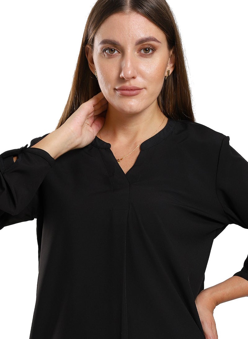 Master Jeans Women’s Casual Roll Up Sleeves Shirt  - Image 3