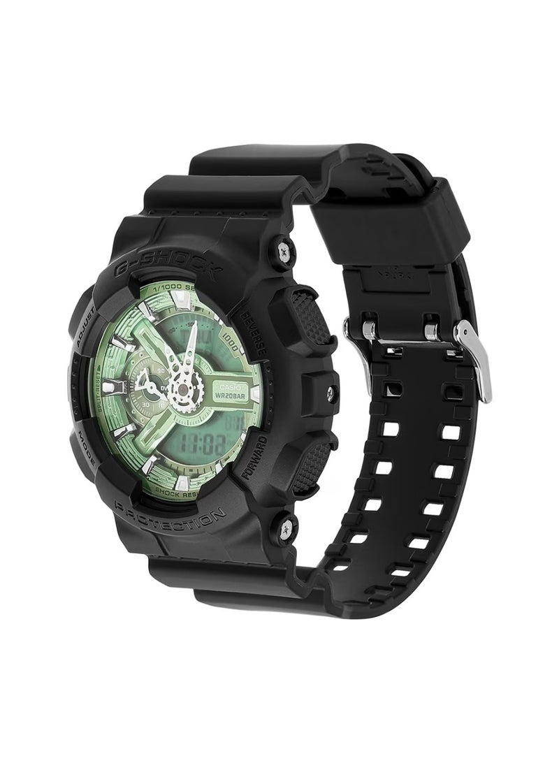 Casio G-Shock GA-110CD-1A3DR Analog-Digital Men’s Watch with Shock Resistance, Magnetic Resistance, 200M Water Resistance, Black Resin Band - Image 3