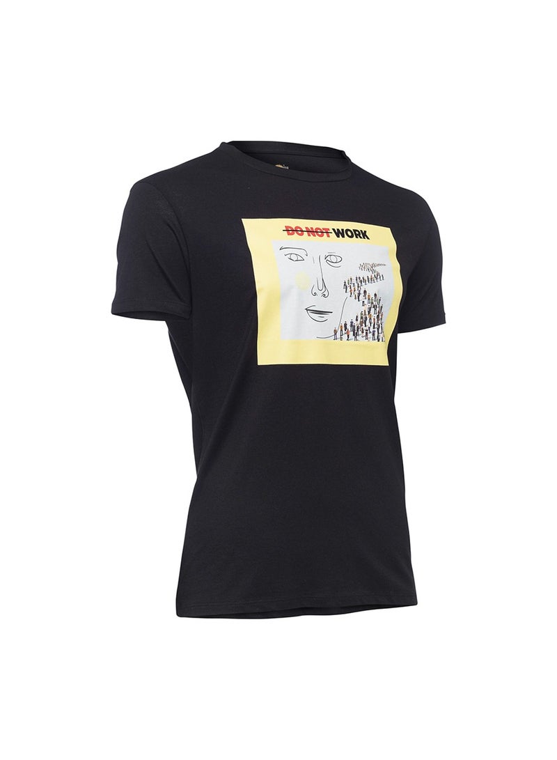 بيج ديزاين تيشيرت ياقة دائرية Biggdesign Faces - مقاس XL - Image 2