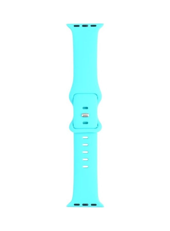 NIBEMINENT Double Wear Rivets Replacement Watchbands For Apple Watch Series 1/2/3/4/5/6/7/SE 38-40-41mm Teal green - Image 1