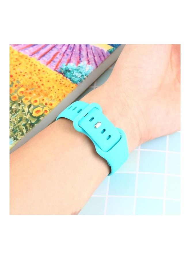 NIBEMINENT Double Wear Rivets Replacement Watchbands For Apple Watch Series 1/2/3/4/5/6/7/SE 38-40-41mm Teal green - Image 5