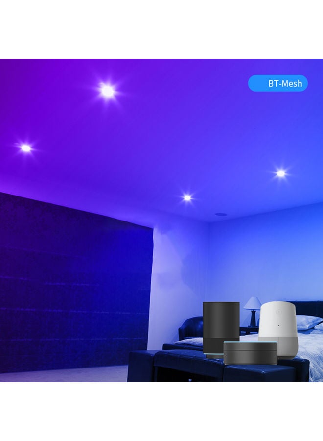 Loquat Smart LED Recessed Ceiling Voice Control Dimmable Light Multicolour 19x6.5x19cm - Image 3