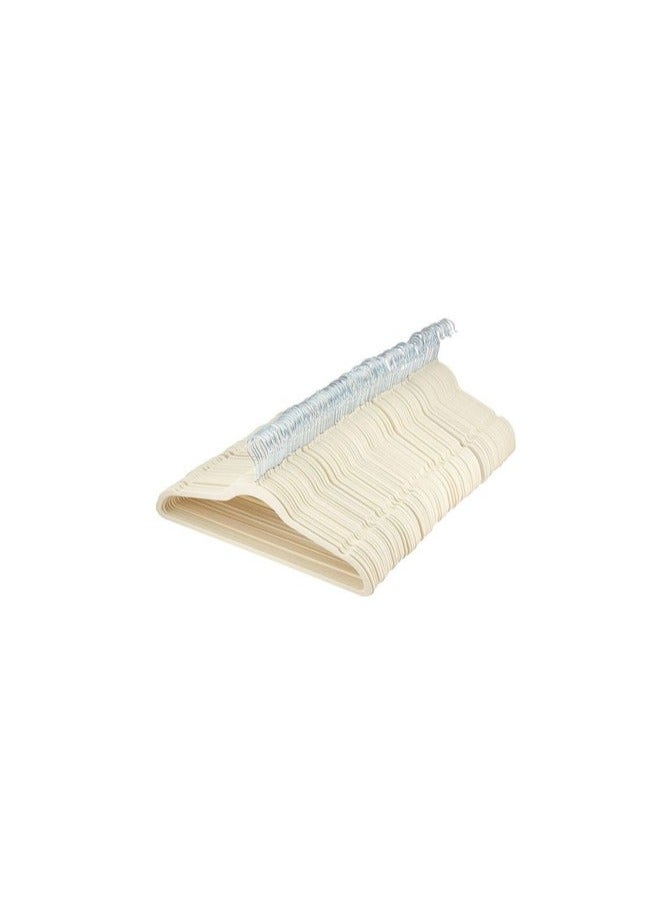 بلومنغ تايم 50 قطعة من الشماعات المنزلية القوية المتدفقة للبالغين باللون الأبيض