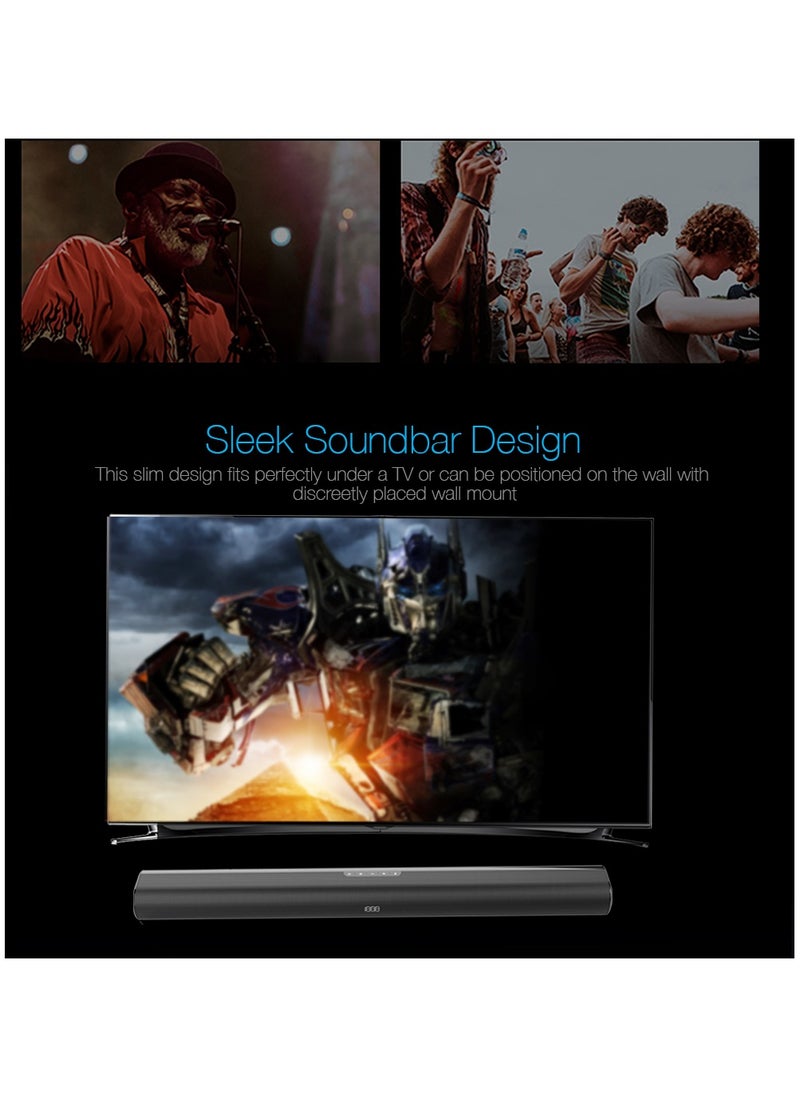 F&D - F&D HT-230 40W 2.0 Channel Bluetooth Soundbar\optical inputs \Plug & play USB reader\ Bright LED display\Remote Control - Image 1