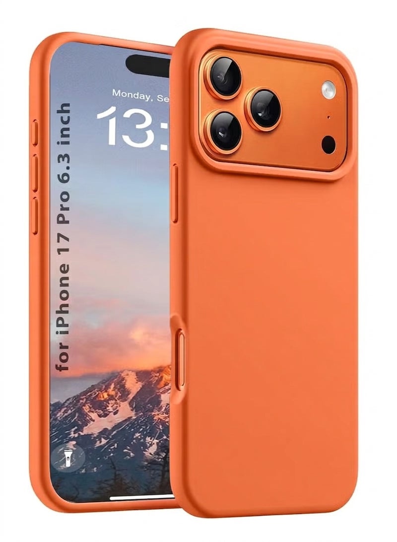 جراب سيليكون سائل لهاتف iP 17 Pro - ملمس ناعم، مقاوم للصدمات، غطاء حماية للهاتف مضاد للخدوش مع بطانة من الألياف الدقيقة - حماية كاملة للجسم - Image 1