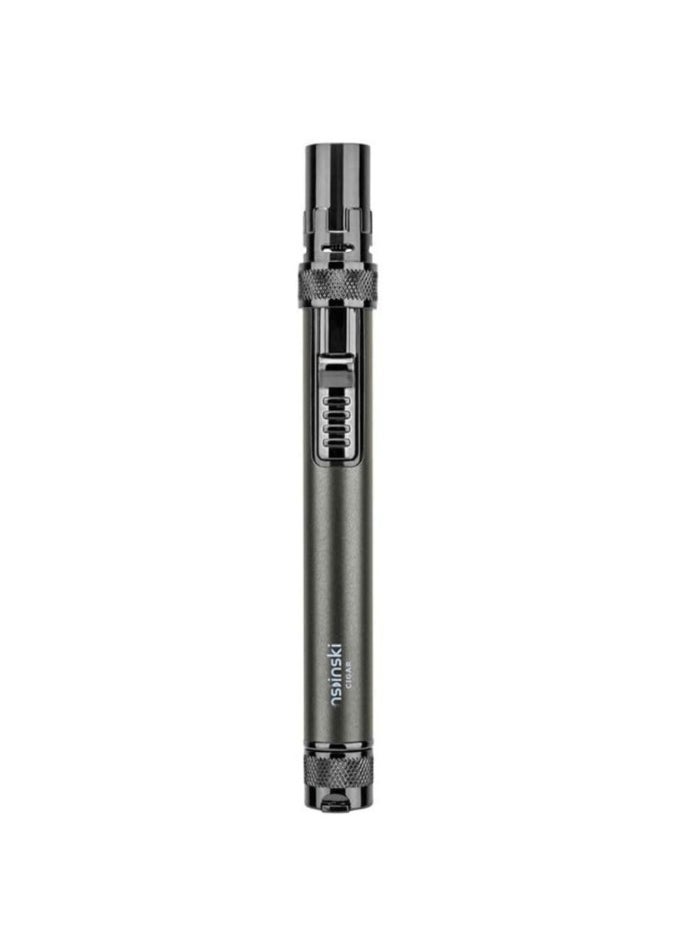 Lubinski Lubinski Metal Windproof Butane Gas Lighter For Outdoor BBQ Party Grey Gift Box  - Image 1