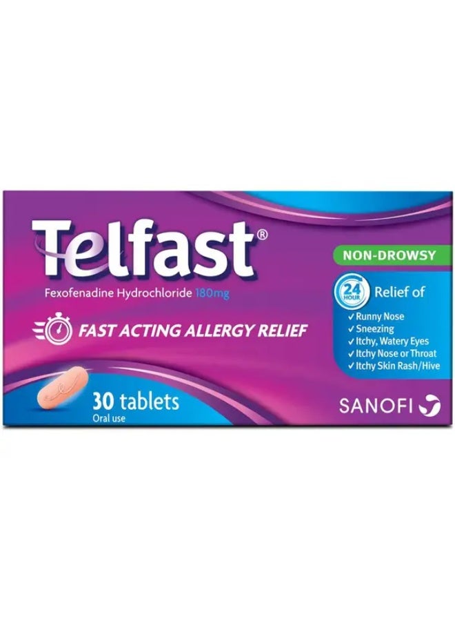 Telfast 180Mg 30's