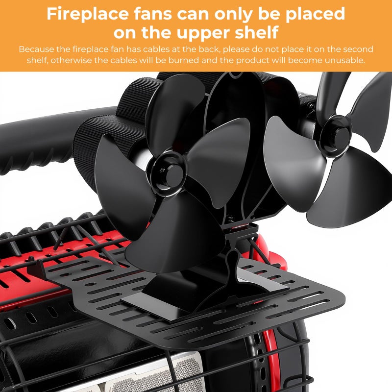 Ourhom Heater Bracket, Compatible with Mr. Heater Buddy MH9BX, MH12HB, MH18B, Wood Stove Fan Holder for Heater, Multi-Purpose Heater Holder for Heated Stuff Outdoor, Buddy Heater Accessories - Image 5