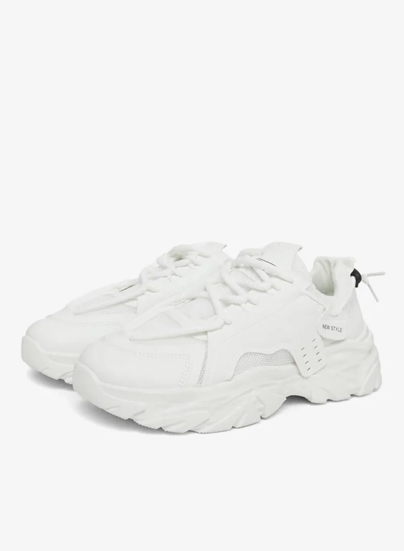 Styli Chunky Sole Lace Up Sneakers