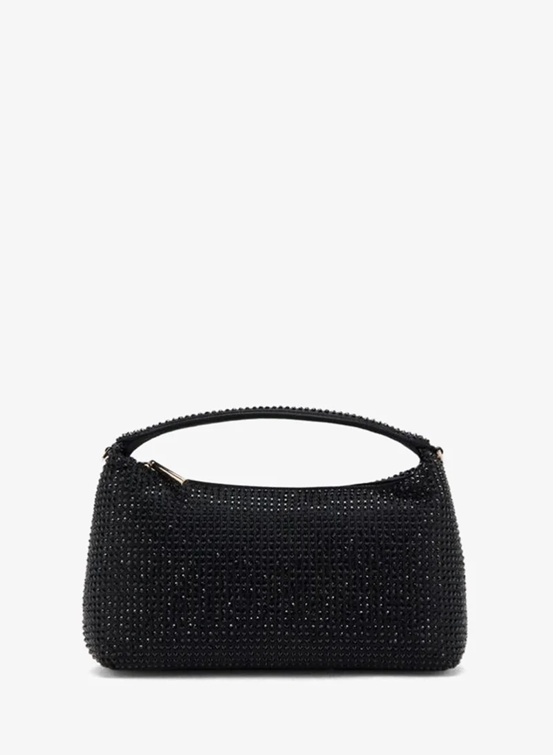 MANGO Handbag with rhinestones