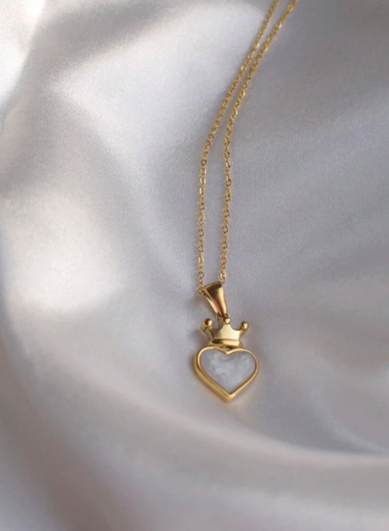 Jewelry 4You Amazing & Elegant Stainless Steel Gold Plated Necklace For Women - Image 1