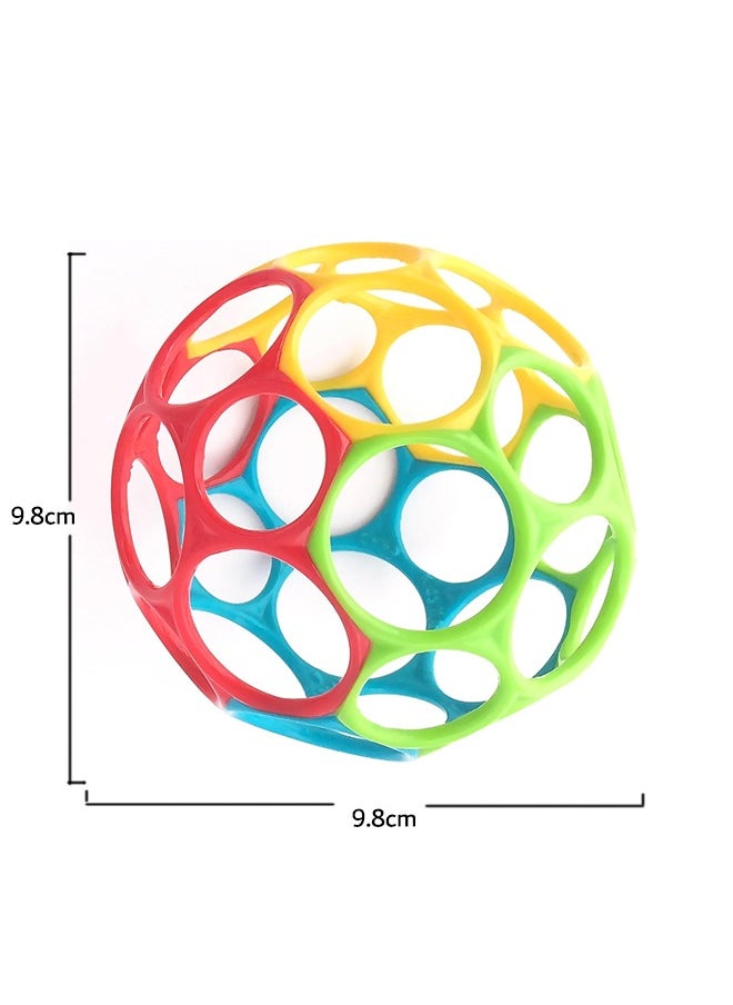 tangs - Oball Easy Grasp Classic Ball - BPA-Free Baby Toy for Newborns & Infants, Soft & Flexible 4-Inch Developmental Toy in Red, Yellow, Green, Blue (Ages 0+ Months) - Image 1