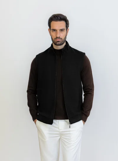 SHAPES DETAIL TEXTURED GILET