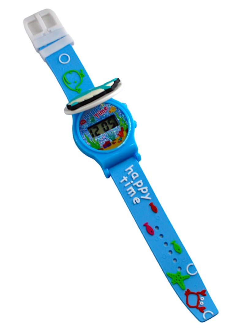2 in 1 Cartoon character kids watch