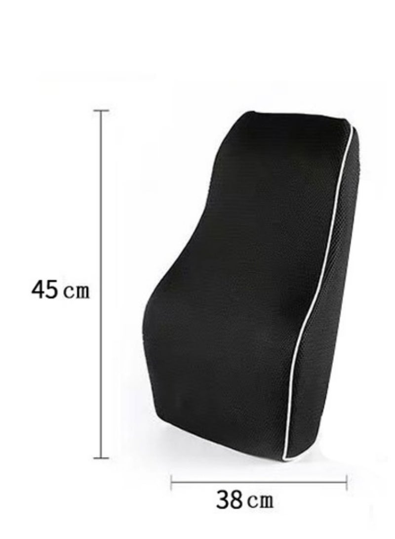 JINFANLI Lumbar Support Pillow for Office Chair Back Support Pillow for Car, Computer, Gaming Chair, Recliner Memory Foam Back Cushion for Pain Relief Improve Posture, Mesh Cover Double - Image 5