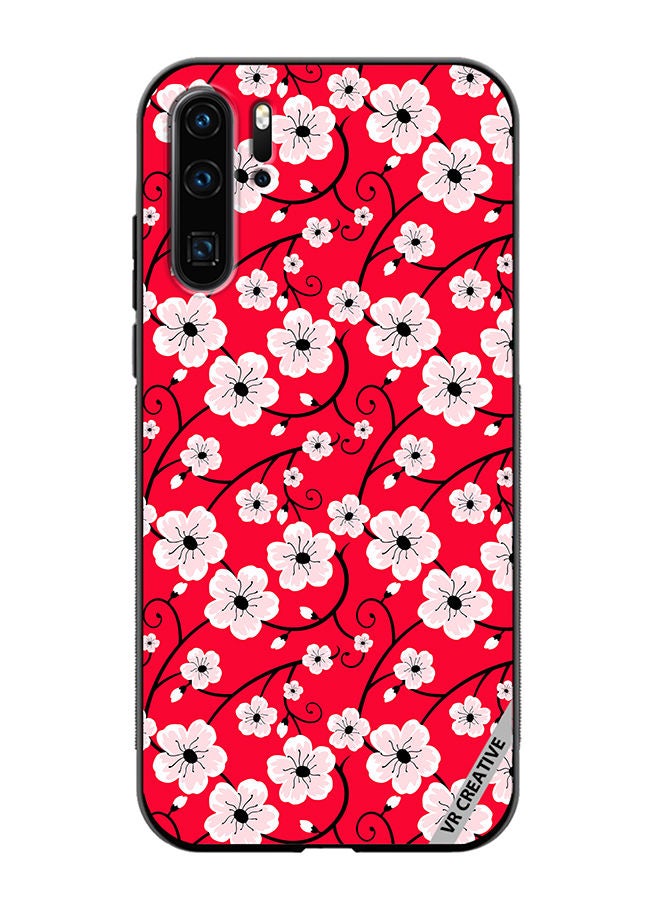VR CREATIVE Protective Case Cover For Huawei P30 Pro Flower Design Multicolour - Image 1
