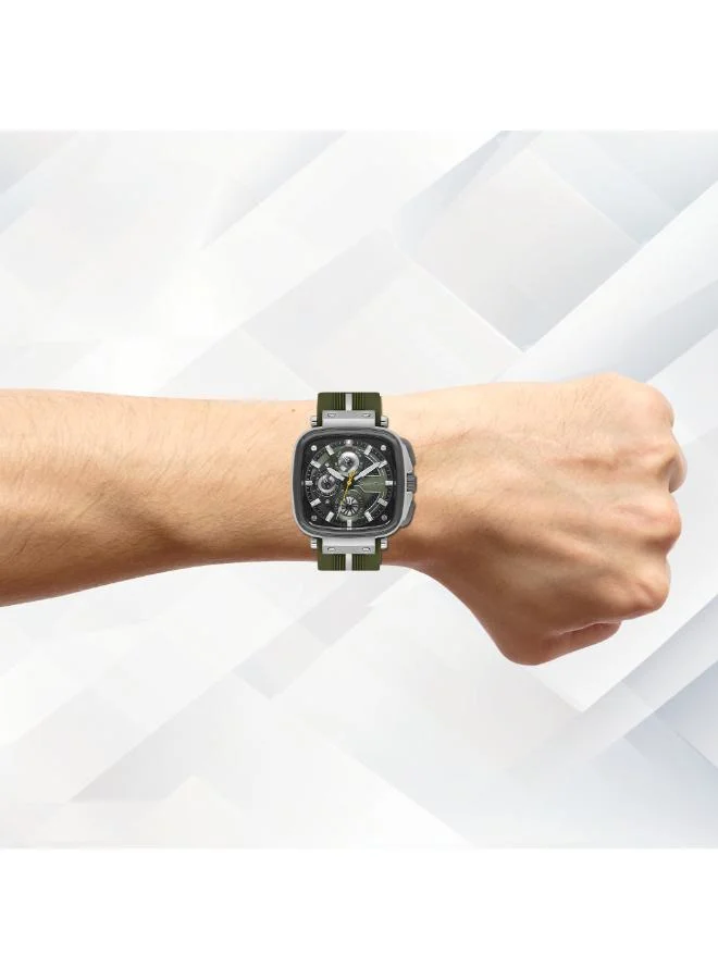 Quantum Men's Silicone Multifunction Watch PWG1014.375 - 44 mm