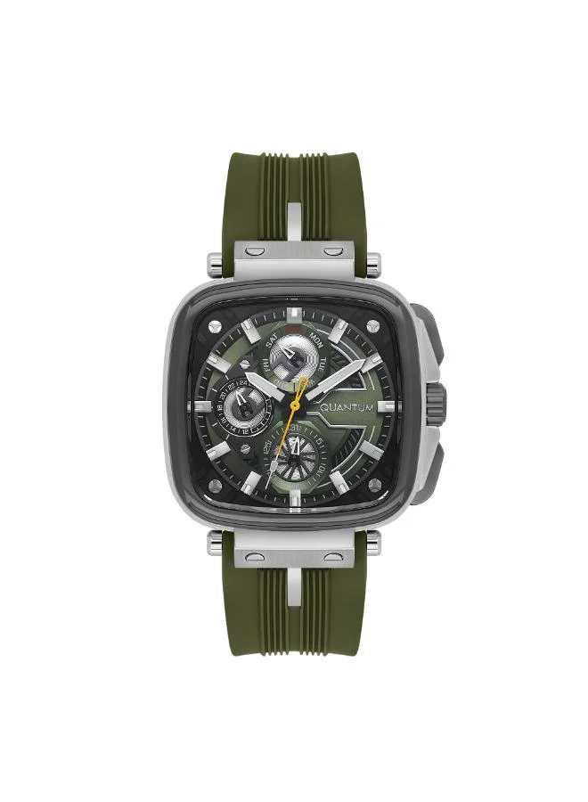 Quantum Men's Silicone Multifunction Watch PWG1014.375 - 44 mm