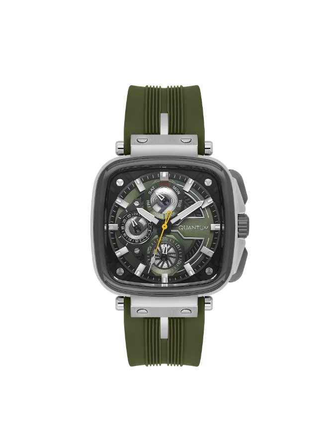 Quantum Men's Silicone Multifunction Watch PWG1014.375 - 44 mm