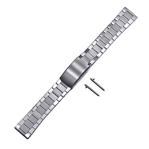 TOMIYOY General Flat End 20MM Oyster Beads Of Rice Vintage Style Bracelet Stainless Steel Strap With Quick Release Spring Bar (A) - Image 4