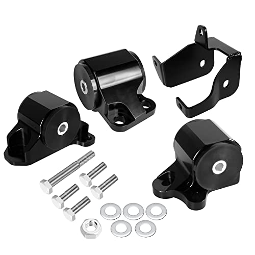 GSTP Engine Billet Motor Mount Bracket Kit Compatible with Honda Civic B or D Series B16 B18 D15 D16 1996-2000 - Image 1