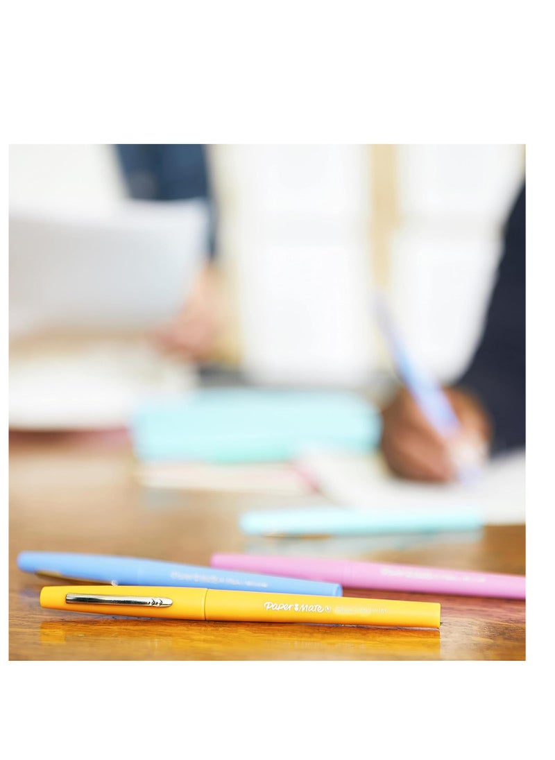 Paper Mate أقلام حبر من Paper Mate Flair برأس مدبب | أقلام تحديد متوسطة الرأس مقاس 0.7 مليمتر | لوازم مدرسية للمعلمين والطلاب | ألوان متنوعة، 12 قلمًا  - Image 4