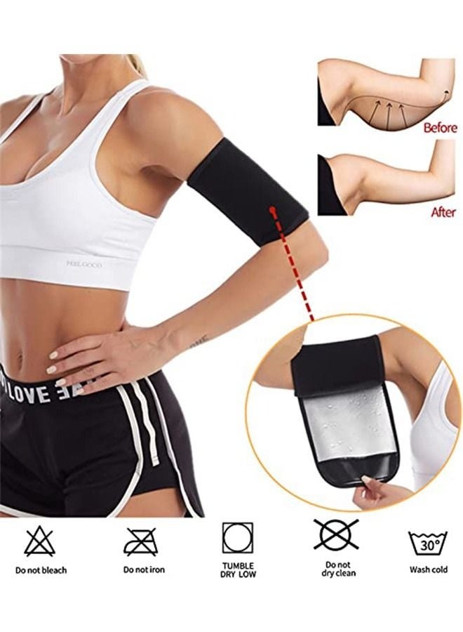 KENSON Arm Trimmer for Women Men Sweat Arm Shaper Bands, Adjustable Compression Sleeves Wraps for Sports, Workout Arm Fat Reducer Sauna - Image 4