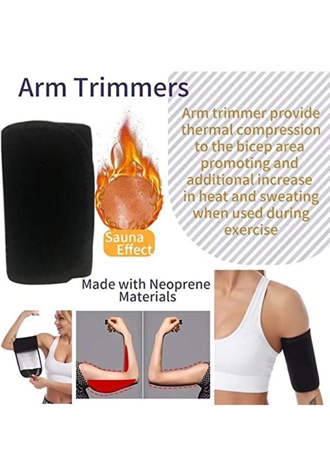 KENSON Arm Trimmer for Women Men Sweat Arm Shaper Bands, Adjustable Compression Sleeves Wraps for Sports, Workout Arm Fat Reducer Sauna - Image 3