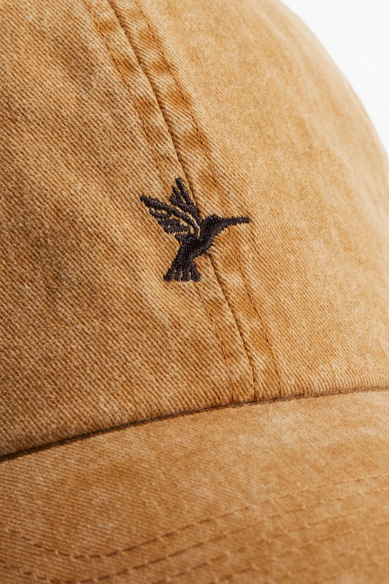 H&M Embroidered-motif cotton cap
