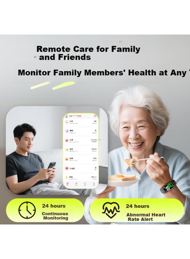 Suoying Blood Pressure And Blood Sugar Monitoring Watch With Heart Rate, Blood Oxygen, Sleep Tracking, Non-invasive Needle-free Multi-functional All-in Non-medical Grade Sports Smart Health Bracelet - Image 3