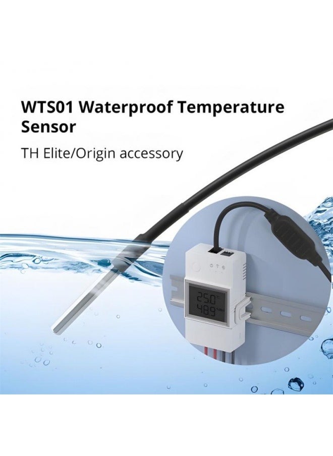 SONOFF - Temperature Humidity Sensor WTS01 RJ9 4P4C Connector For Sonoff TH Elite/TH Origin Waterproof Temperature Sensor WTS01 Sensor - Image 1