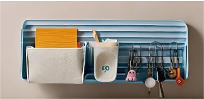 WallMounted Key and Storage Holder MultiFunctional Entryway Organizer with Hooks for Keys Coats and Accessories  - Image 3