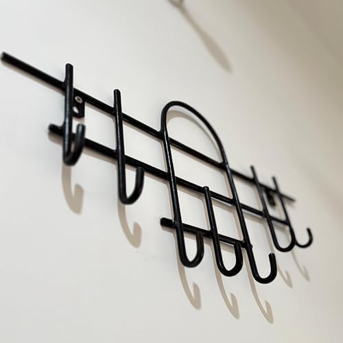 WallMounted Key and Storage Holder MultiFunctional Entryway Organizer with Hooks for Keys Coats and Accessories  - Image 5