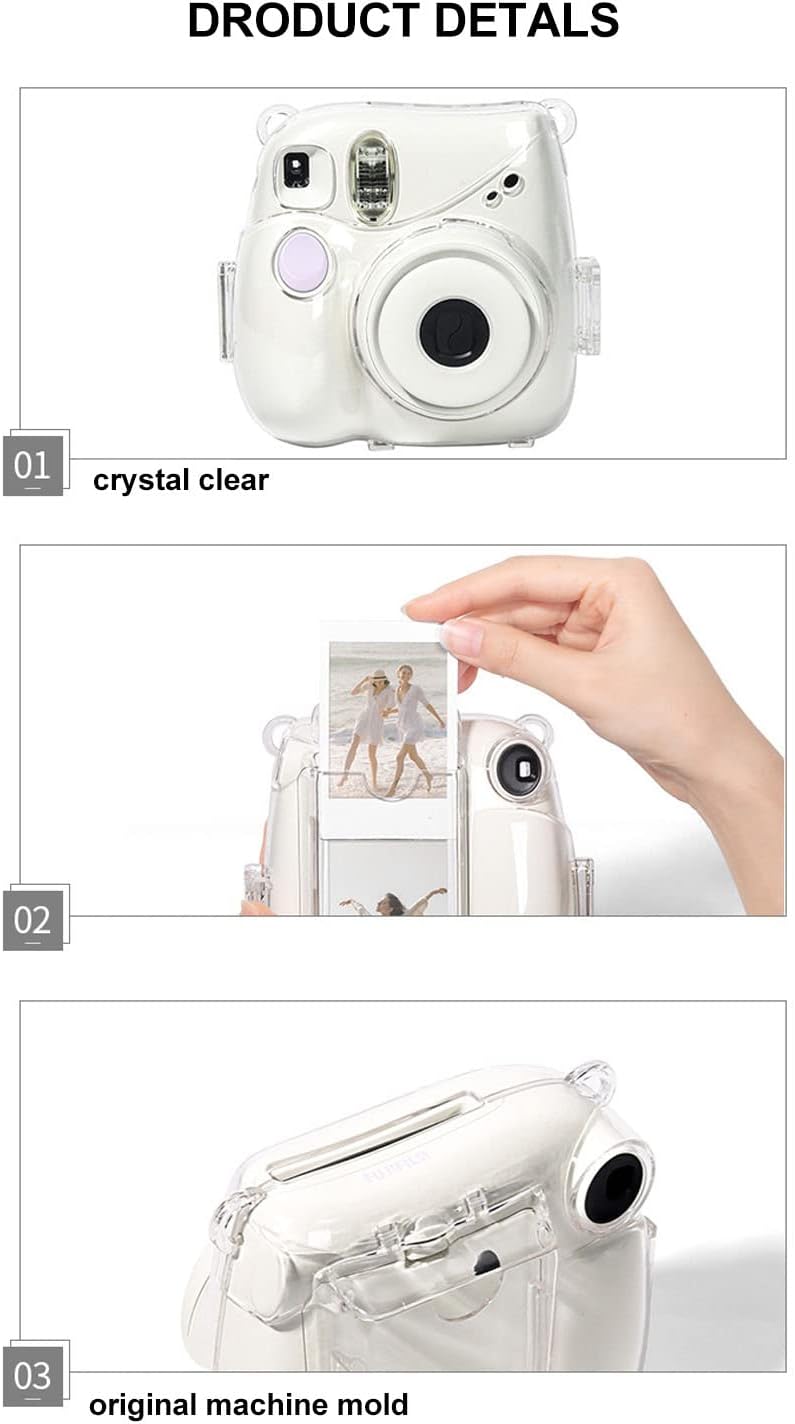 Protective Clear Case for Mini 7 Plus, Crystal Transparent Protective Case Hard Cover Shell for Mini 7 Plus - Image 5