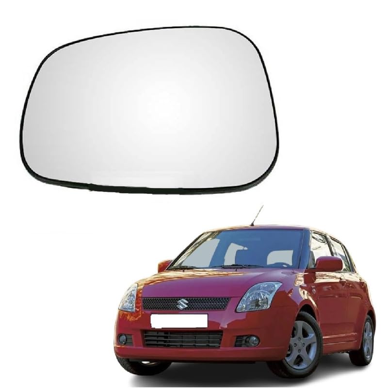 STYCARO Side View Mirror Glass for Maruti Swift/Swift Dzire Old 2007-2010 Model Type 1 (1st Generation) (LEFT PASSENGER SIDE) - Image 1