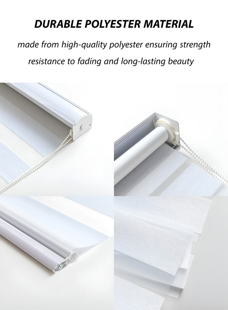 توشيونيكس ستائر نوافذ قماشية مرنة، مقاس 120×200 سم | قابلة للتعديل لخفض الإضاءة والضوضاء | ستائر نوافذ على الطراز الكوري | سهلة التنظيف وموفرة للمساحة - T114601 - Image 5